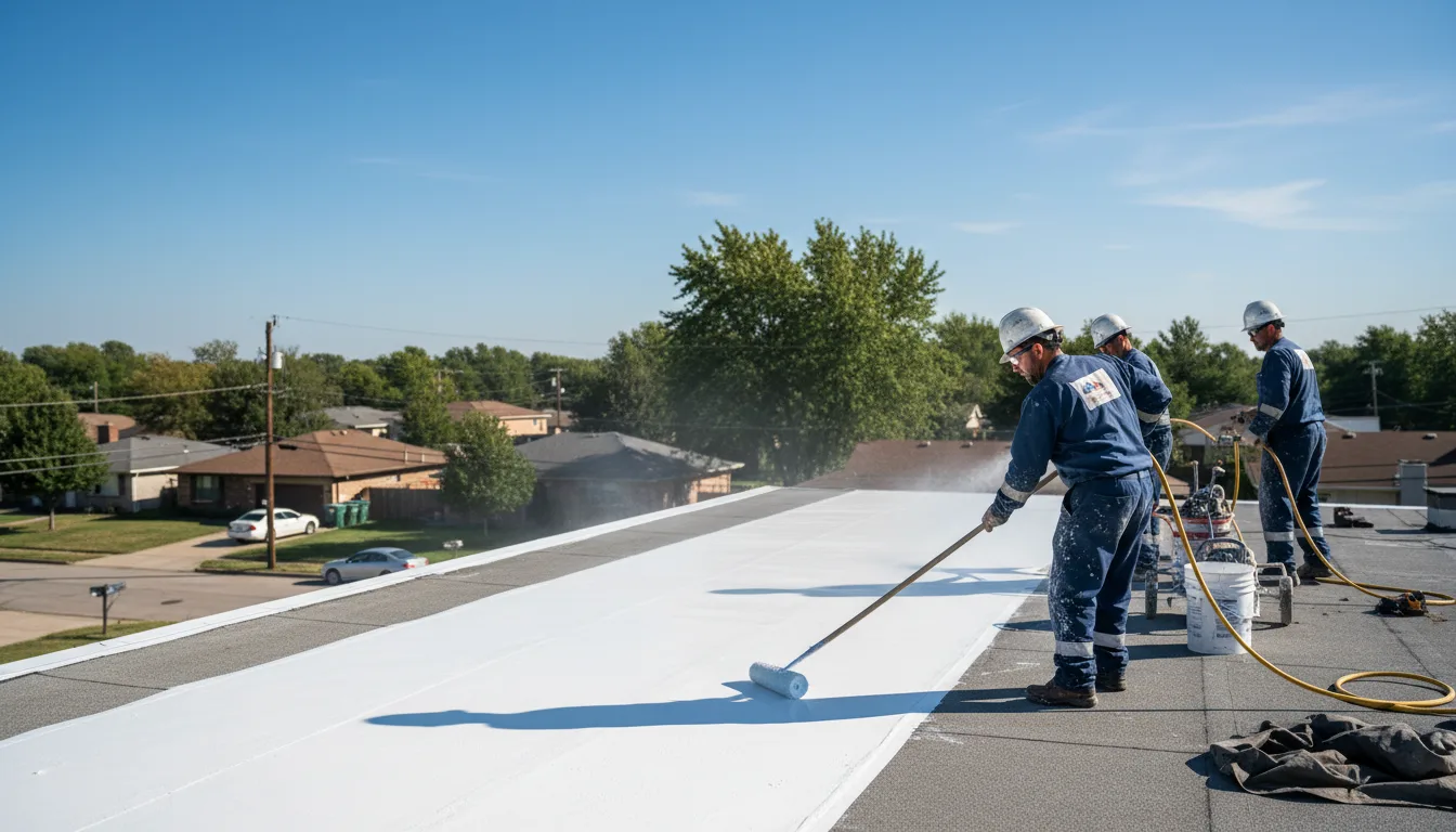 Commercial roof coating in Frankfort, IL near me